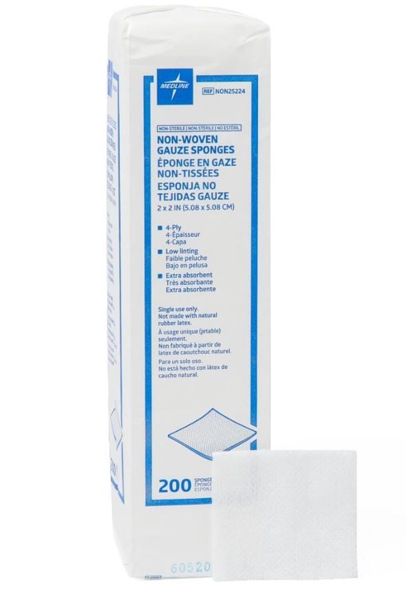 2x2 Inch, 4-Ply | Pack of 200