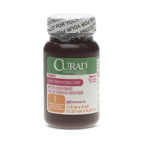 Image 4 of Medline CURAD Iodoform Gauze 1/2 in x 5 yd Packing Strips - Sterile