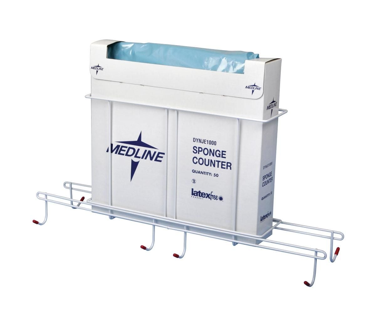 Medline Surgical Sponge Counter Rack for IV Pole - NON50511