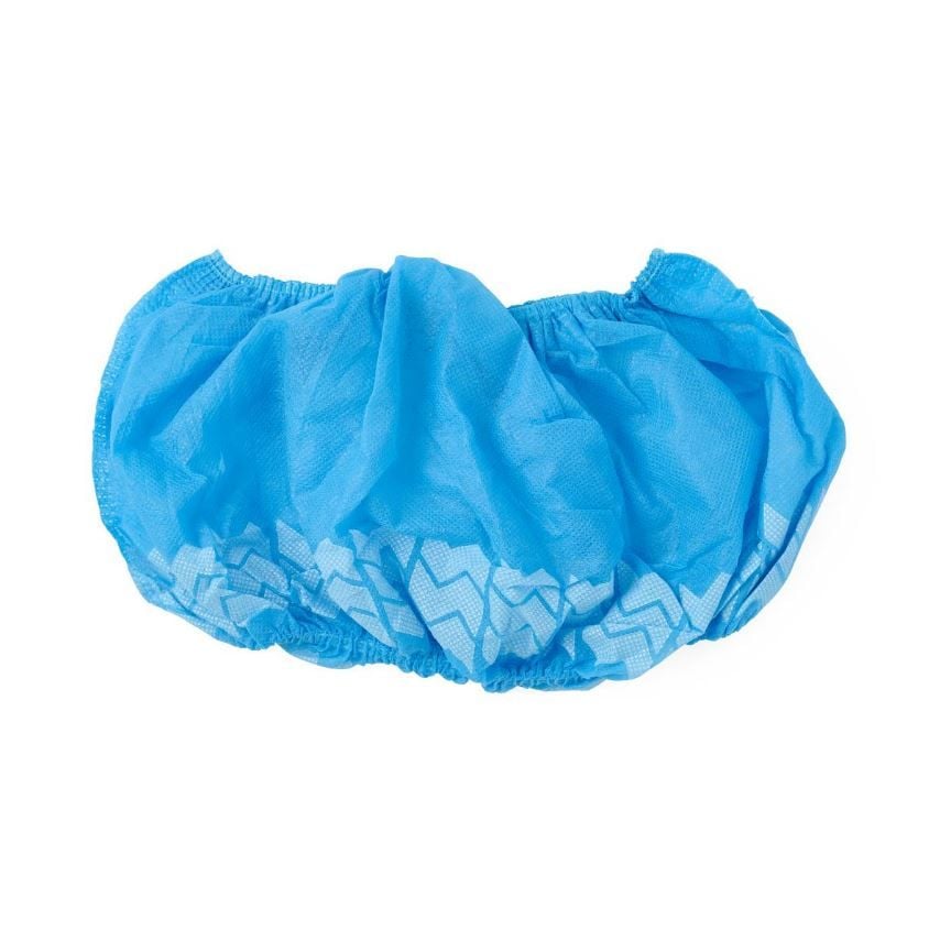 Spunbonded shoe covers elastic.