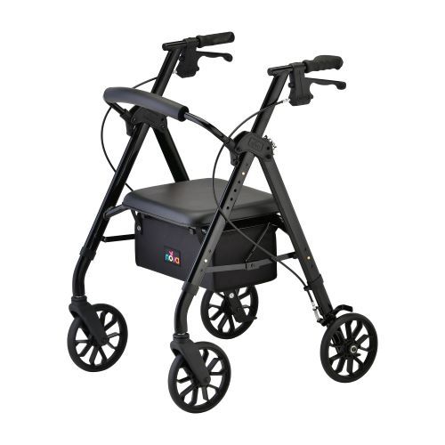 Black Nova Star 8 Rollator Walker