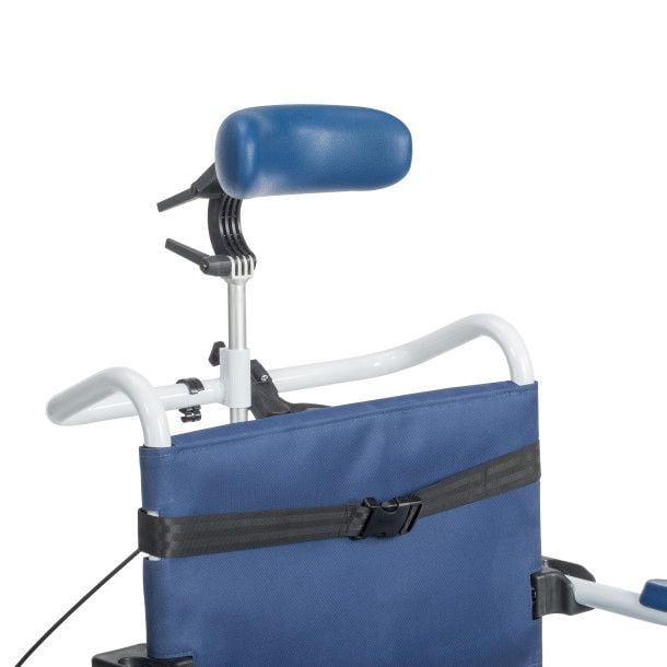Close up view of headrest
