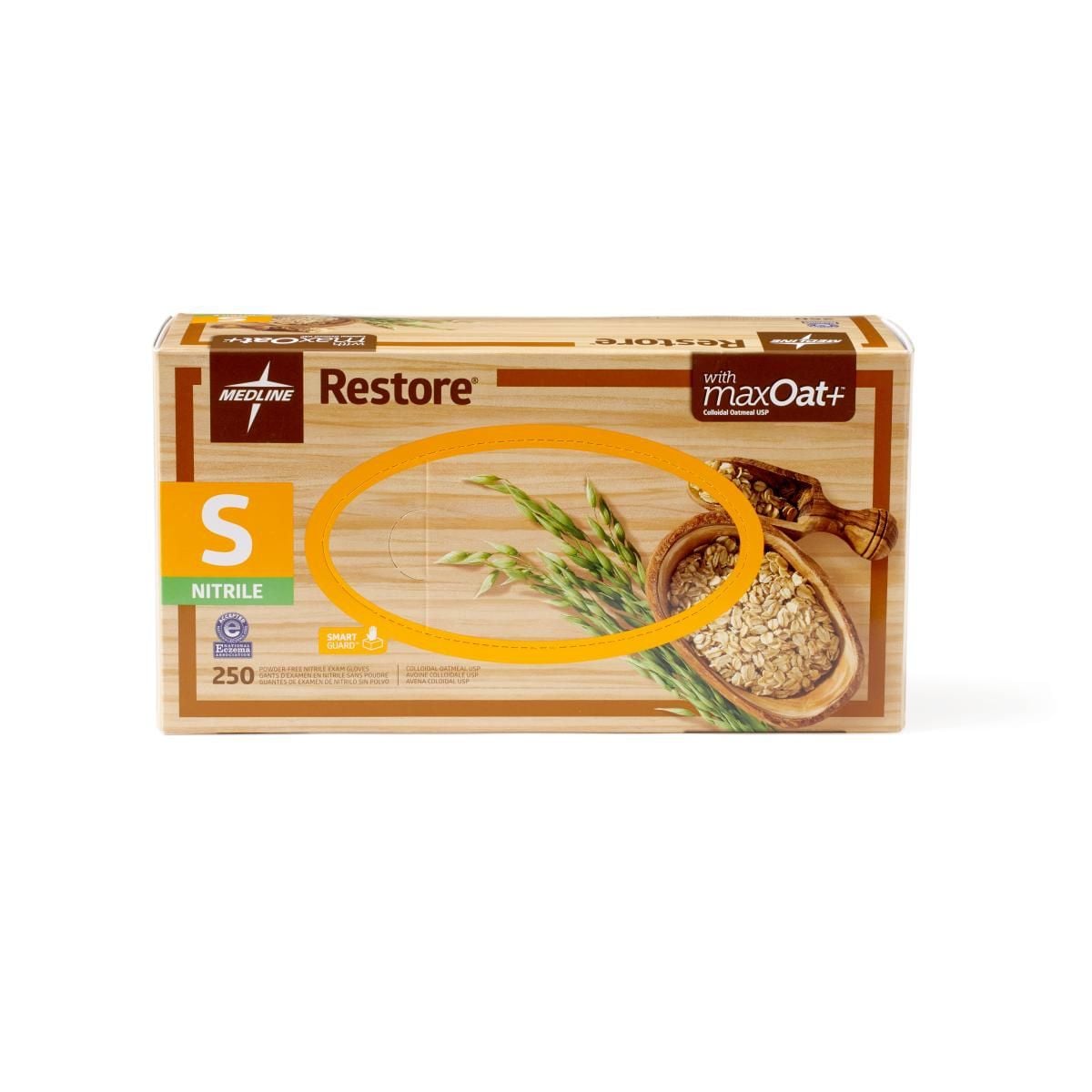 Image 4 of Medline Restore Nitrile Exam Gloves with Colloidal Oatmeal - Powder-Free
