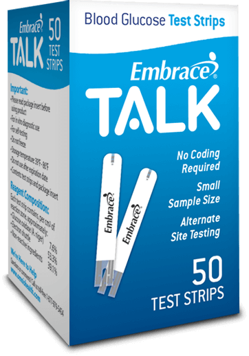 Image 1 of Embrace TALK Blood Glucose Test Strips