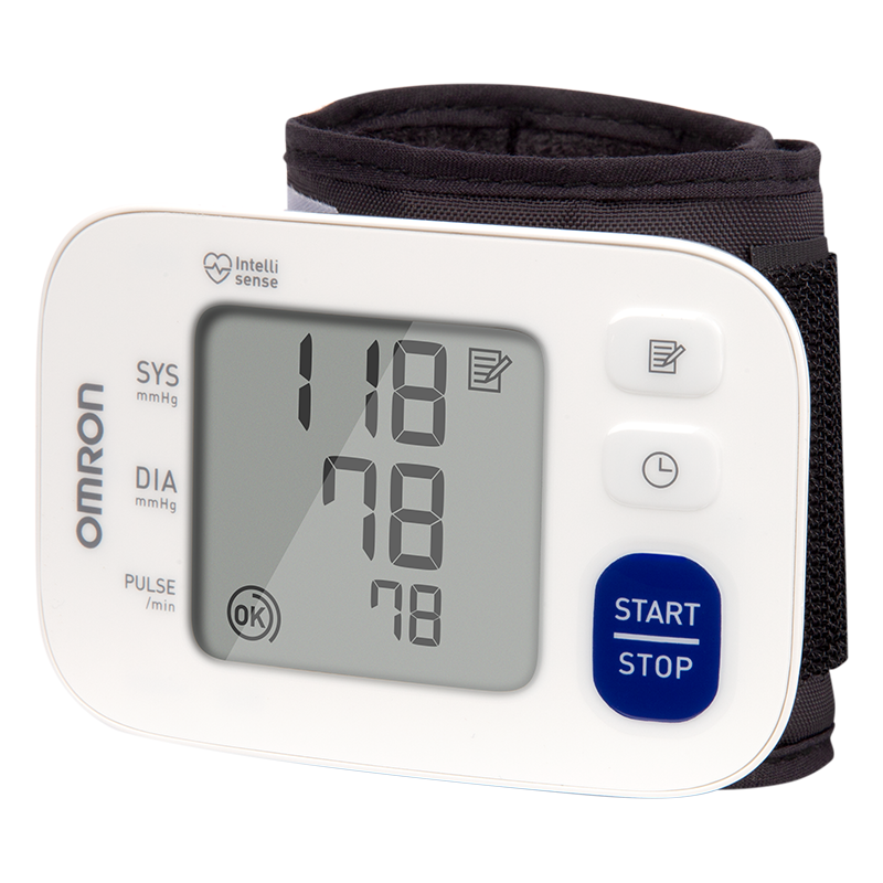 Omron 3 Series Wireless Wrist Blood Pressure Monitor (BP6100 Model) for Hypertension and High BP Checking at Home or in the Clinic