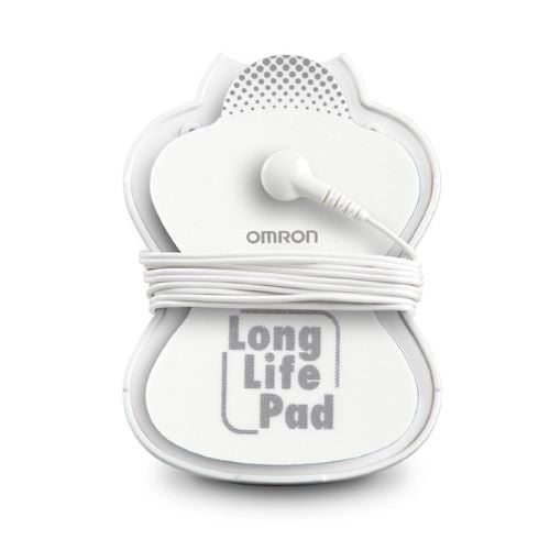 Single TENS pad with the wire wrapped around it