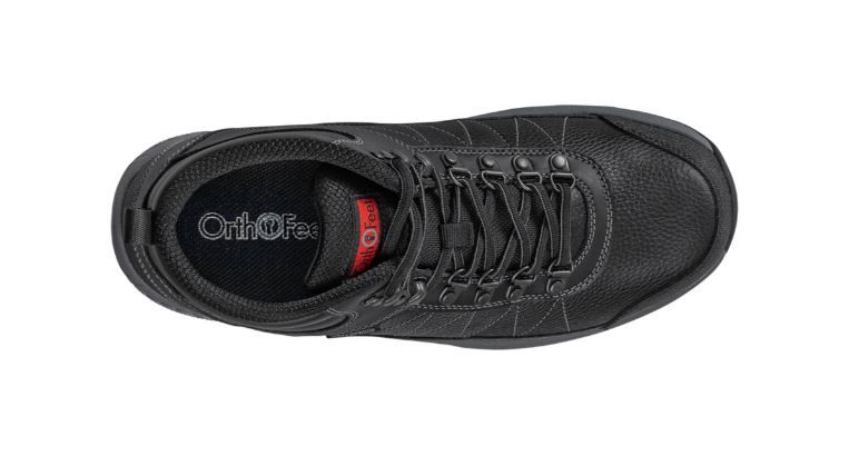 Top View of Black Boot