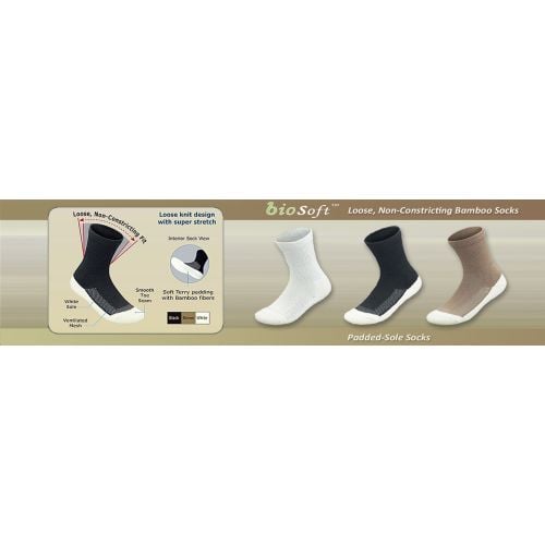 Image 4 of Padded Sole Diabetic Socks