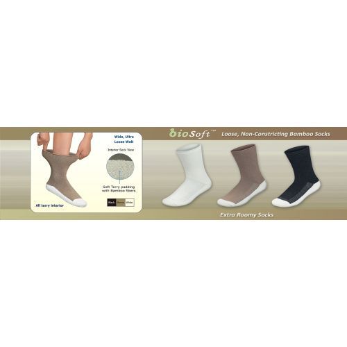 Image 2 of Extra Roomy Biosoft Bamboo Diabetic Socks