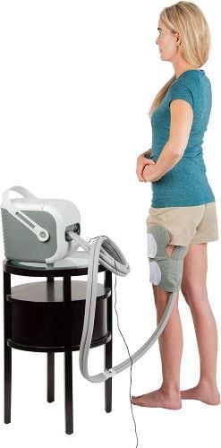 The Cold Rush Universal Pad is used on  the thigh