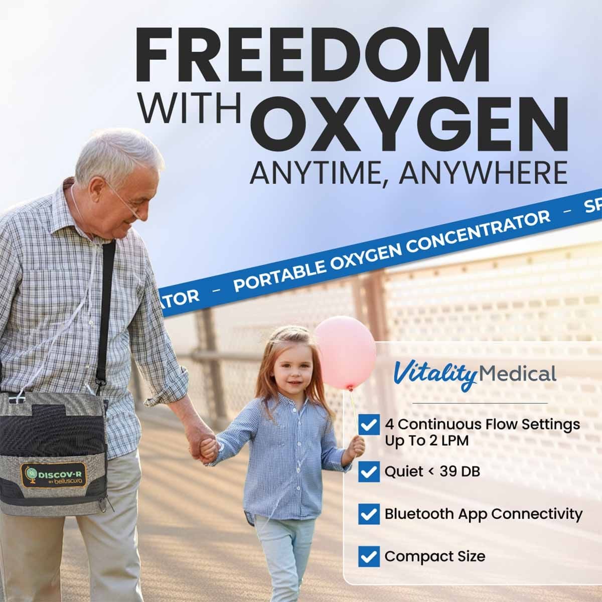 Image 3 of Belluscura DISCOV-R Portable Oxygen Concentrator