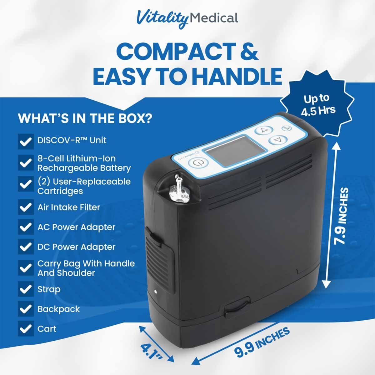 Image 5 of Belluscura DISCOV-R Portable Oxygen Concentrator