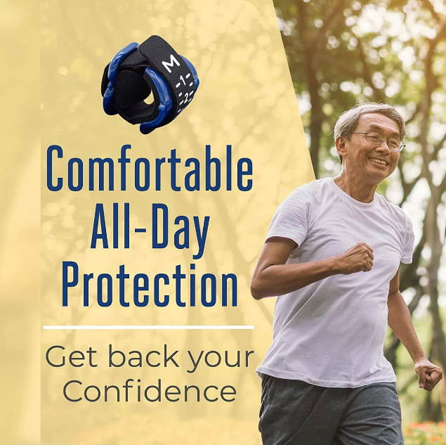 Man jogging to show all-day protection
