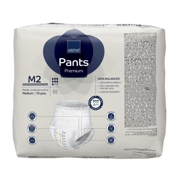 Pants M2, Back of Package