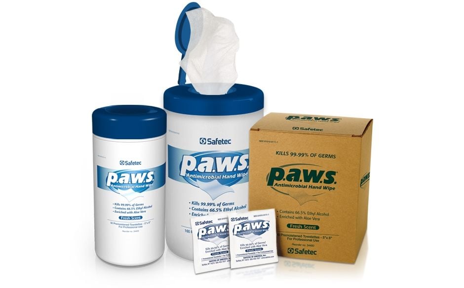 p.a.w.s. Antimicrobial Hand Wipes