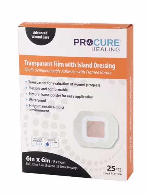 ProCure Transparent Film with Island Dressing - Several Dressing
