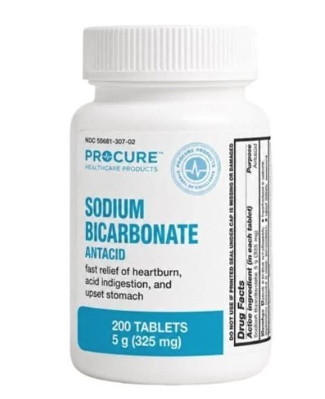 ProCure Sodium Bicarbonate Tablets, Antacid - 5 & 10 gr