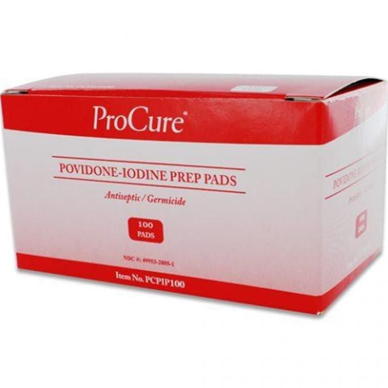 ProCure Povidone Iodine Antiseptic Prep Pads