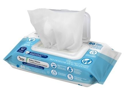 Open pack of wipes