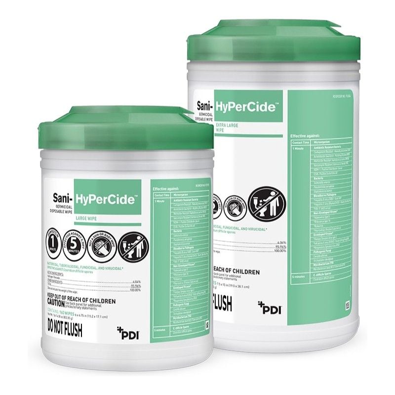 Sani-HyPerCide Germicidal Disposable Wipe - P27372