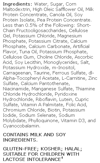 Pediasure Banana Shake Ingredients