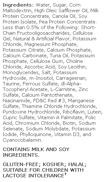 Pediasure Strawberry Shake Ingredients