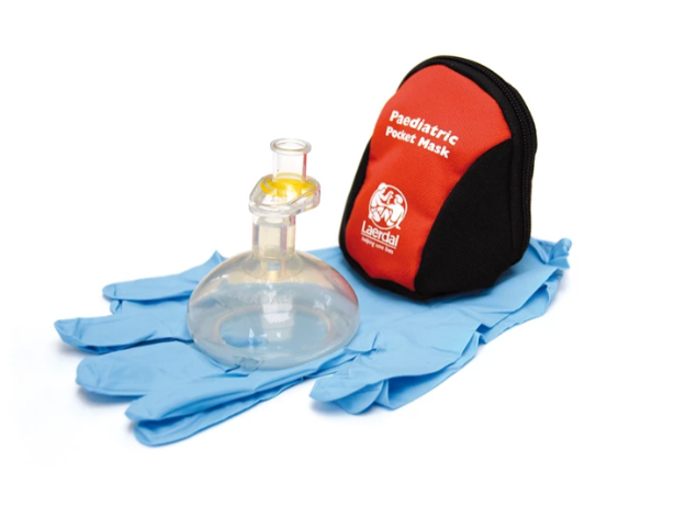 Image 1 of Laerdal Medical Pediatric Pocket Mask with Gloves
