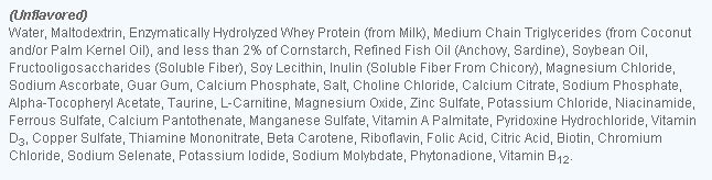 Peptamen AF Ingredients