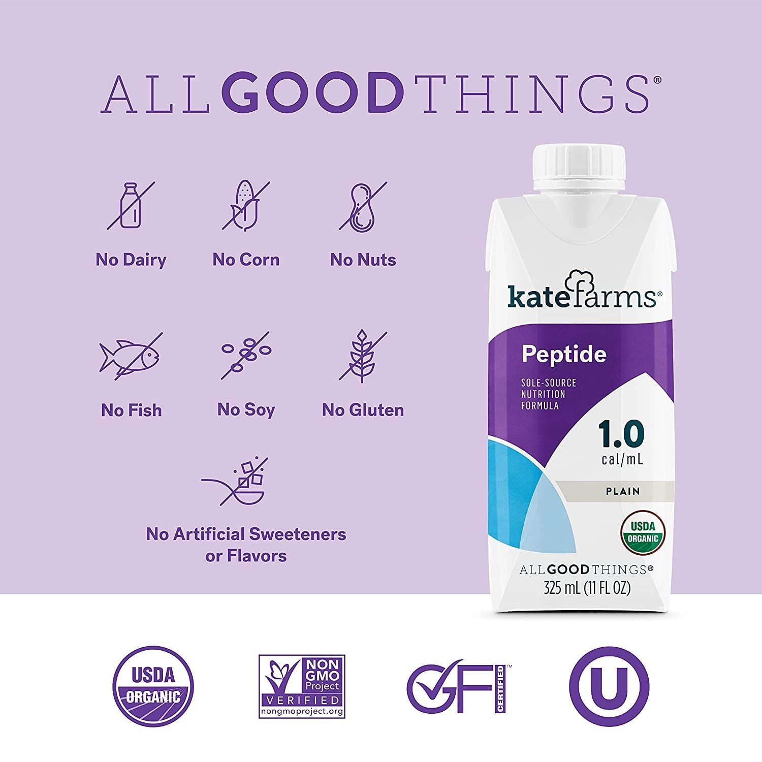 Image 4 of Kate Farms Peptide 1.0 Nutrition Drink