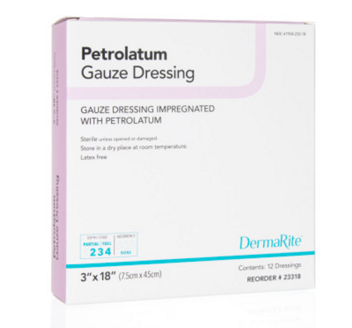 DermaRite Petrolatum Sterile Gauze Dressing