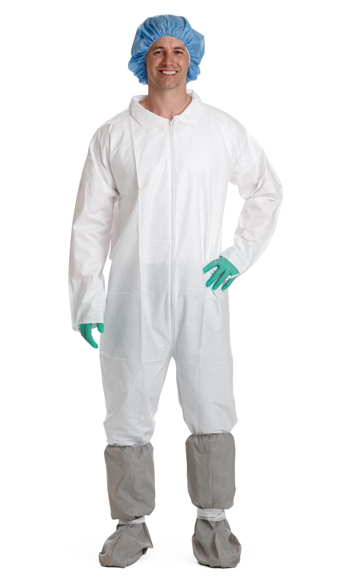 Medline Microporous Breathable Coveralls, Size L to 3XL