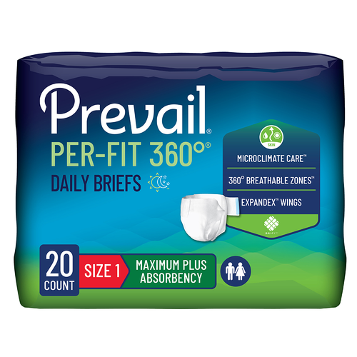 Prevail Per-Fit 360 Daily Briefs, Size 1