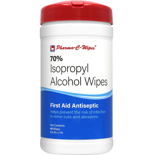 Image 1 of Pharma-C-Wipes Pre-Moistened First Aid Antiseptic Wipes