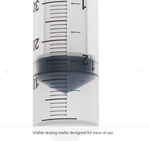 Visible Dosing Marks Design
