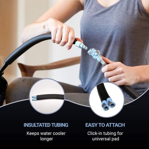 Insulated Tubing With Click-In Tubing for Wrap