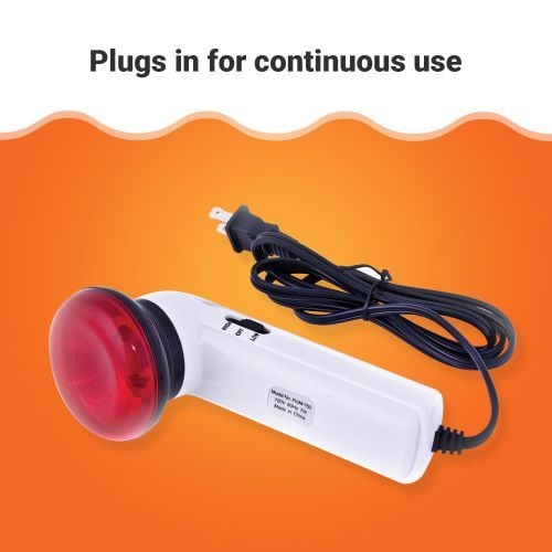 Handheld Infrared Lamp (TLHH) plugs in for continuous use
