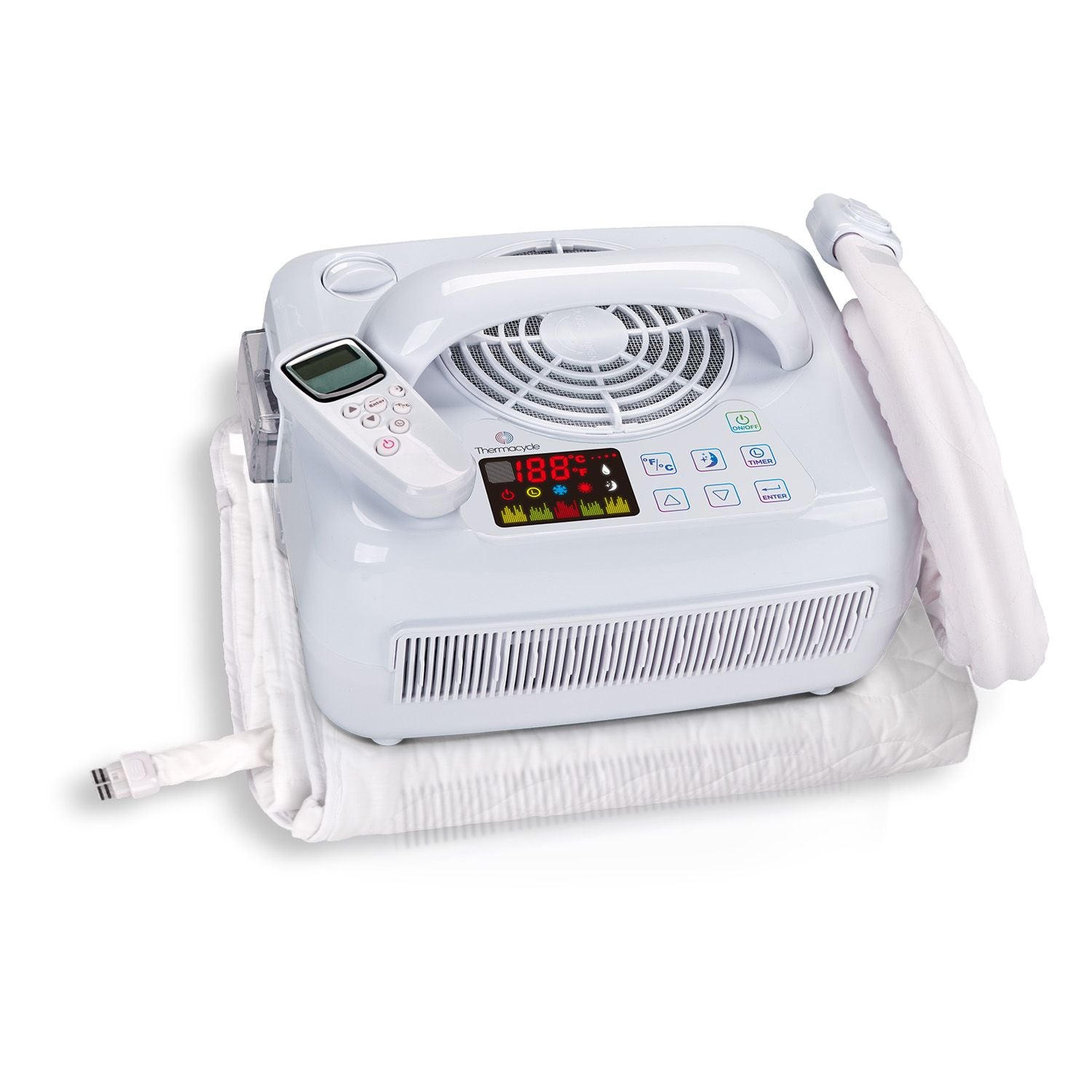 Thermacycle Sleep Pad and operating unit with remote control
