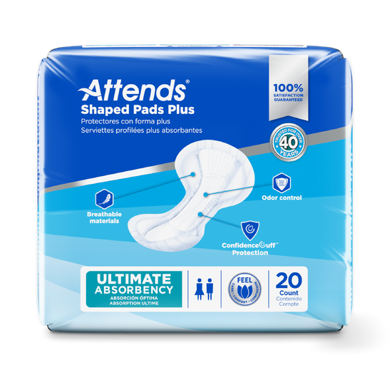 Attends Shaped Pads