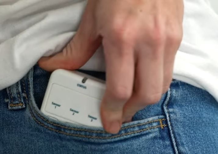 Pager Fitting Into Pocket