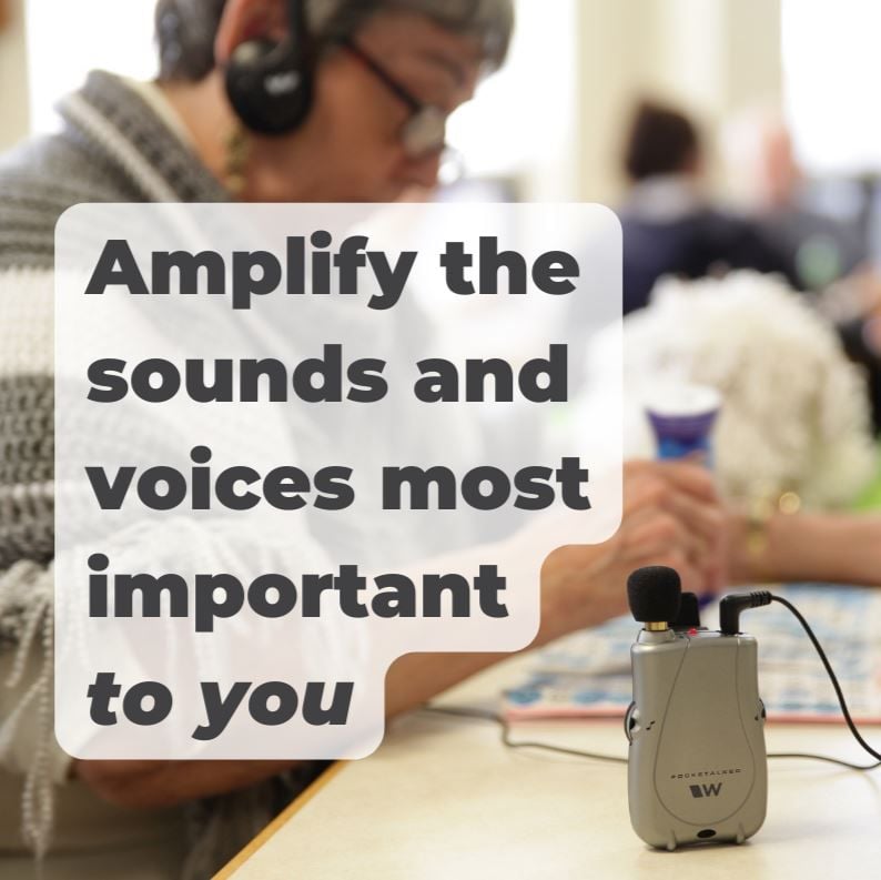 Amplifies Critical Sounds and Voices