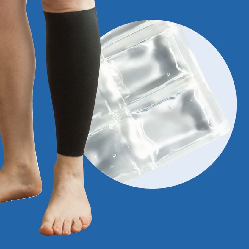 Shin Wrap With Ice Pack