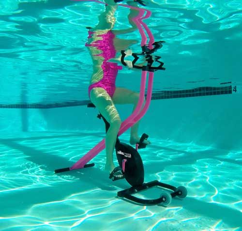 Tidalwave Pool Bike Used in Pool