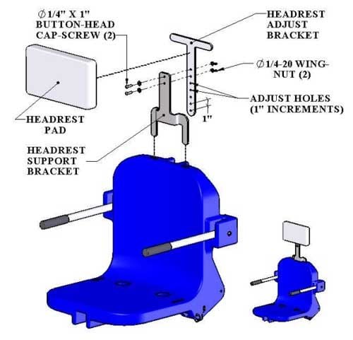 Pool Lift Head Rest Diagram