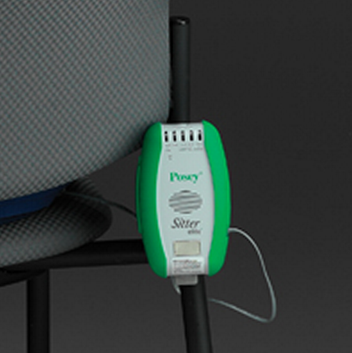 Sitter Elite Fall Monitor Alarm Mounted on Chair