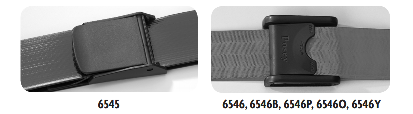 Image 7 of Posey EZ Clean Premium Gait Belt with Spring Loaded Buckle