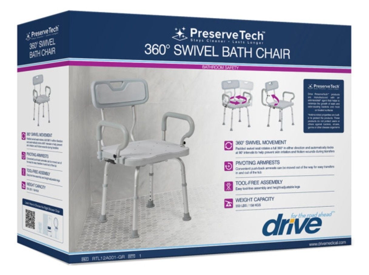 PreserveTech 360 Swivel Bath Chair Box