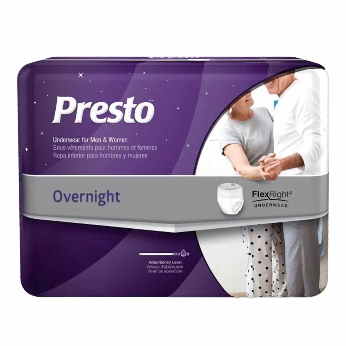 Image 1 of Presto FlexRight Incontinence Underwear - Overnight 