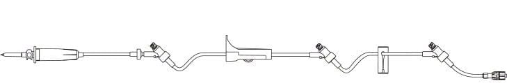 CARESITE Primary IV Administration Set, 3 Ports 112 Inch - 354205