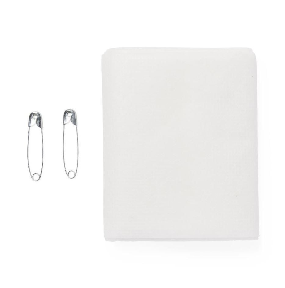 Unfolded Bandage and Safety Pins