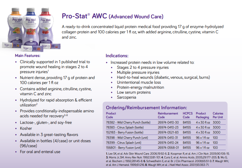 Image 2 of Pro-Stat Sugar Free AWC Liquid Protein - Wild Cherry Punch, Citrus Splash